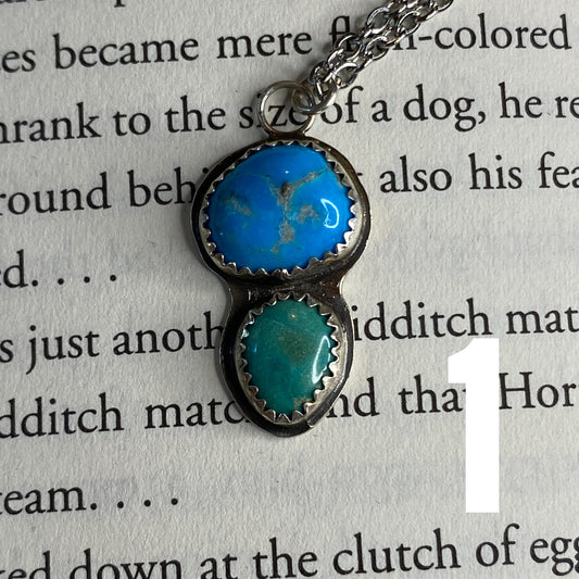 Double-Stone Turquoise Necklaces