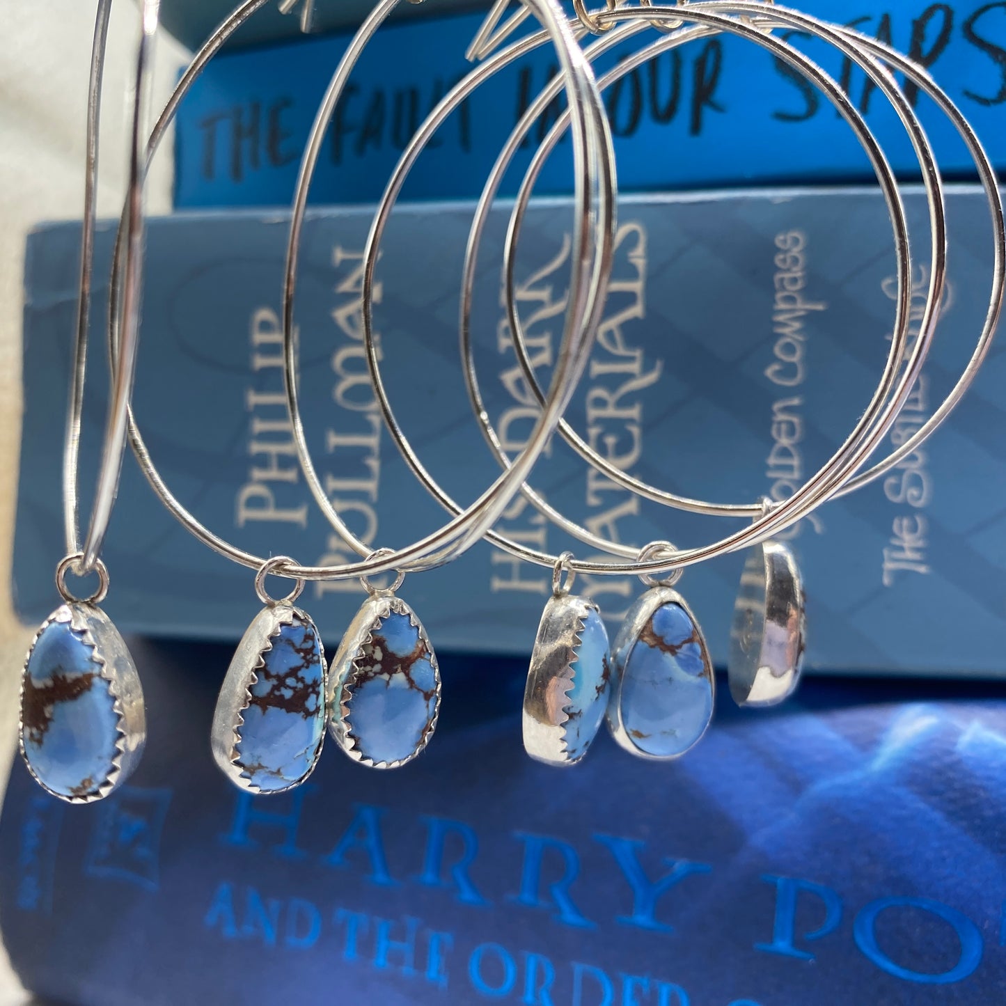 Golden Hill and Sterling Silver Hoop Earrings